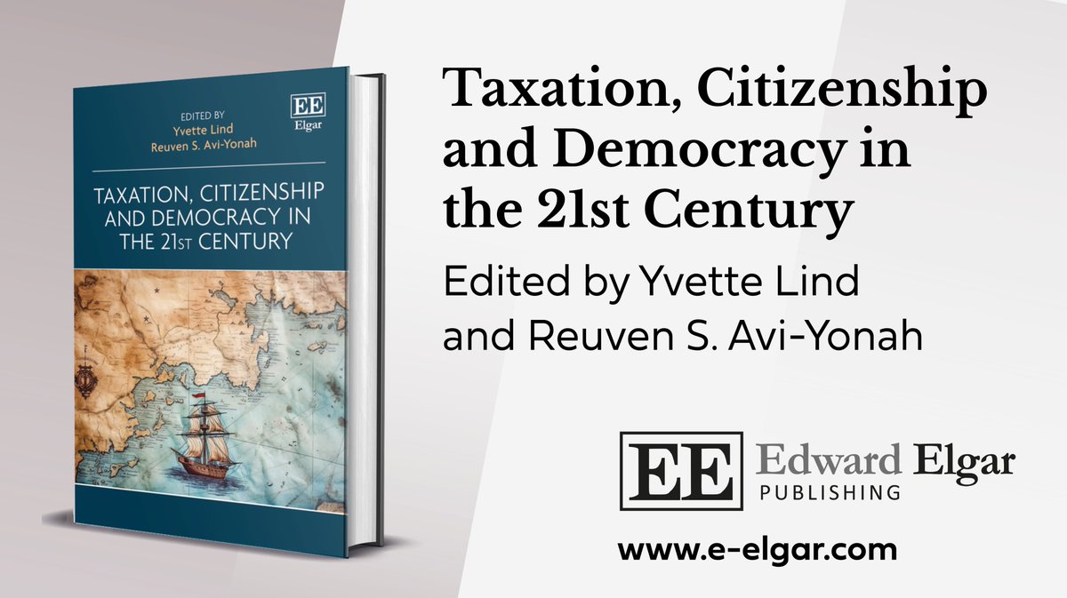 Elgar Law (@elgar_law) on Twitter photo Taxation, Citizenship and Democracy in the 21st Century, edited by <a href="/HandelshoyskBI/">Handelshøyskolen BI</a>'s <a href="/YsLind/">Yvette Lind</a> & <a href="/UMichLaw/">Michigan Law School</a>'s Reuven Avi-Yonah
Contributors include <a href="/dougbamford/">Douglas Bamford</a> <a href="/DNarotzki/">Doron Narotzki</a> <a href="/ObandoR/">Roberto Ramos</a> <a href="/EvaMatthaei/">Eva Matthaei</a>
More info ➡️ e-elgar.com/shop/isbn/9781…
🆓 Read Chapter 1 ➡️ doi.org/10.4337/978103… Taxation, Citizenship and Democracy in the 21st Century, edited by <a href="/HandelshoyskBI/">Handelshøyskolen BI</a>'s <a href="/YsLind/">Yvette Lind</a> & <a href="/UMichLaw/">Michigan Law School</a>'s Reuven Avi-Yonah
Contributors include <a href="/dougbamford/">Douglas Bamford</a> <a href="/DNarotzki/">Doron Narotzki</a> <a href="/ObandoR/">Roberto Ramos</a> <a href="/EvaMatthaei/">Eva Matthaei</a>
More info ➡️ e-elgar.com/shop/isbn/9781…
🆓 Read Chapter 1 ➡️ doi.org/10.4337/978103…