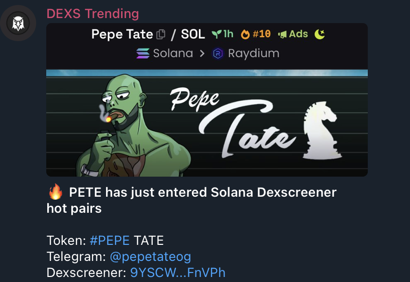 pepetateog's tweet photo. Top 10. Brokies are crying. TOP G is here.
https://t.co/8weuzZxIg1 https://t.co/r8Y0NsmtiR