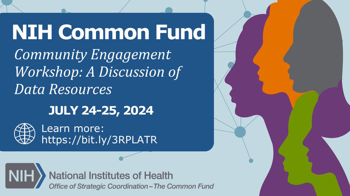 NIH_CommonFund's tweet image. Join the #NIHCommonFund #CommunityWorkshopEngagement panel discussion to learn how we can address immediate training needs in the #Biomedical &amp;amp; #BehavioralResearch community 7/25 at 9AM ET. Learn more about this session and other #data topics: bit.ly/3RPLATR
