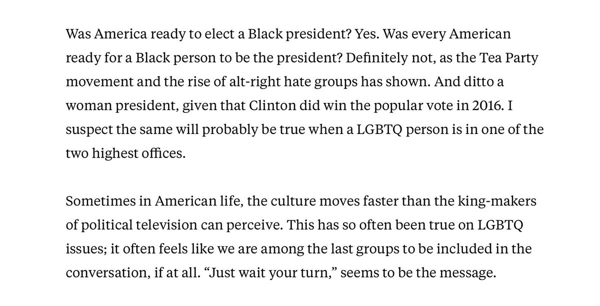 JDohner's tweet image. “Sometimes in American life, the culture moves faster than the king-makers of political television can perceive.”

#KamalaHarris #PeteButtigieg