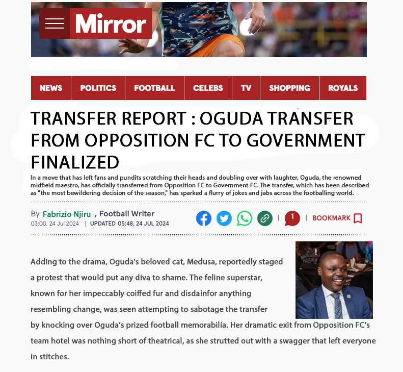 droid254's tweet photo. The Mirror reports Oguda's transfer rumours are now confirmed https://t.co/hQ3Ujw9gia
