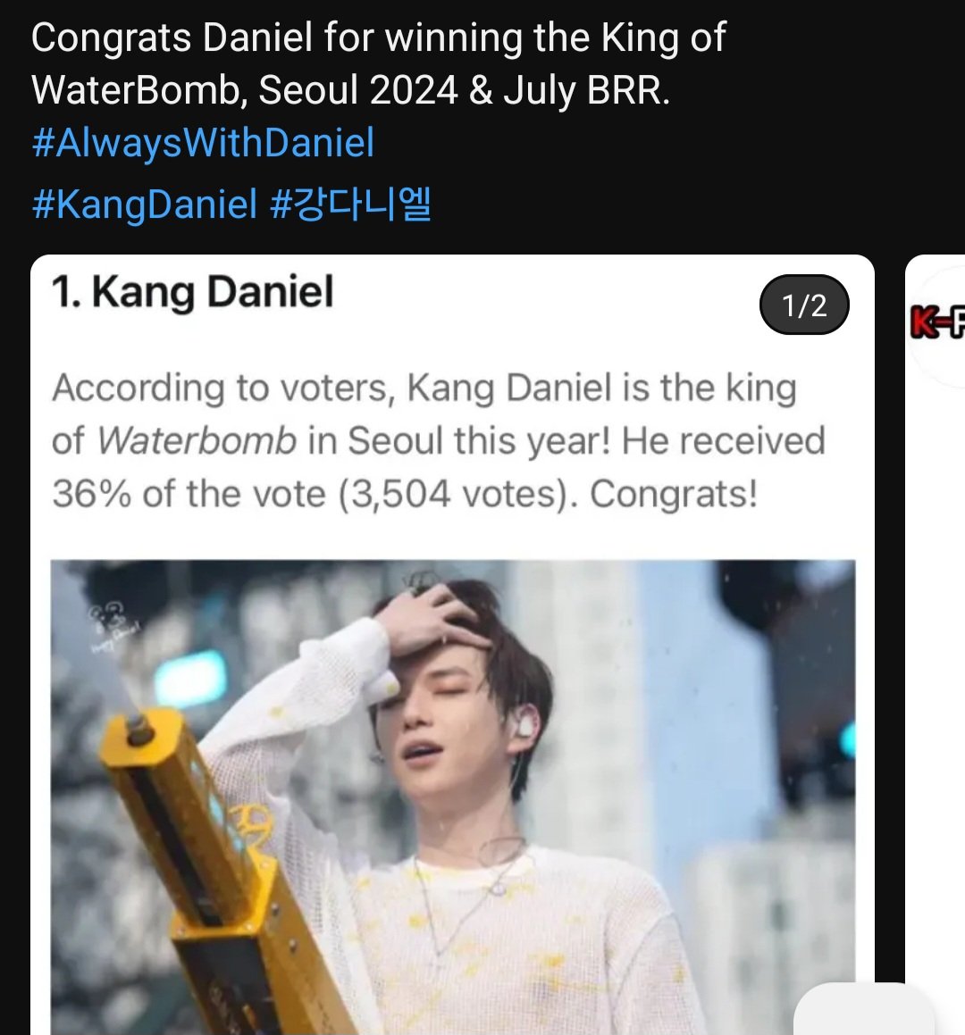 cookie13877351's tweet photo. CONGRATS KANG DANIEL THE HIGHLIGHTS IN WATERBOMB FOR WINNING AS THE KING OF WATERBUMB SEOUL KOREA 2024 and TOP 7 RANKING JULY BRR 👏 ✨️ 💙 ♥️❤️👏✨️👏✨️
Ctto from our moot in YT
@konnect_danielk
@kd_officialx
#kangdaniel
#dsnityfam
#Danities
#stand4kangdaniel https://t.co/OJ3wNNk2I0