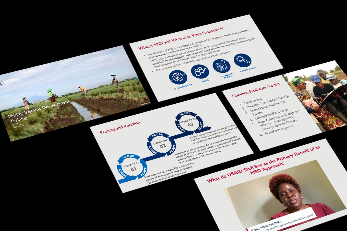 DAIGlobal's tweet image. . @USAID’s Market Systems &amp;amp; Partnerships team shares takeaways from #MarketSystemsDev training after training 117 USAID staff globally representing 37 Missions, Bureaus, and Independent Offices

buff.ly/3WqA3gD #TrainingTips
