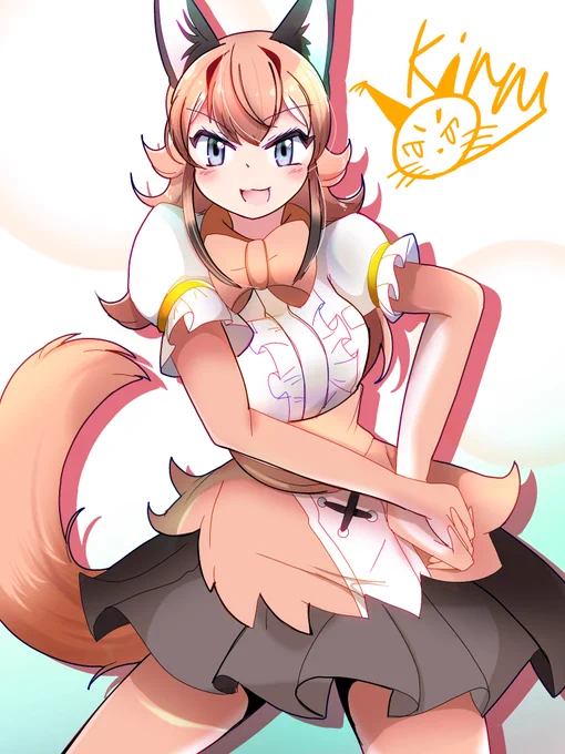 ジョジョ立ちっぽいカラカル #けものフレンズ #けもフレ