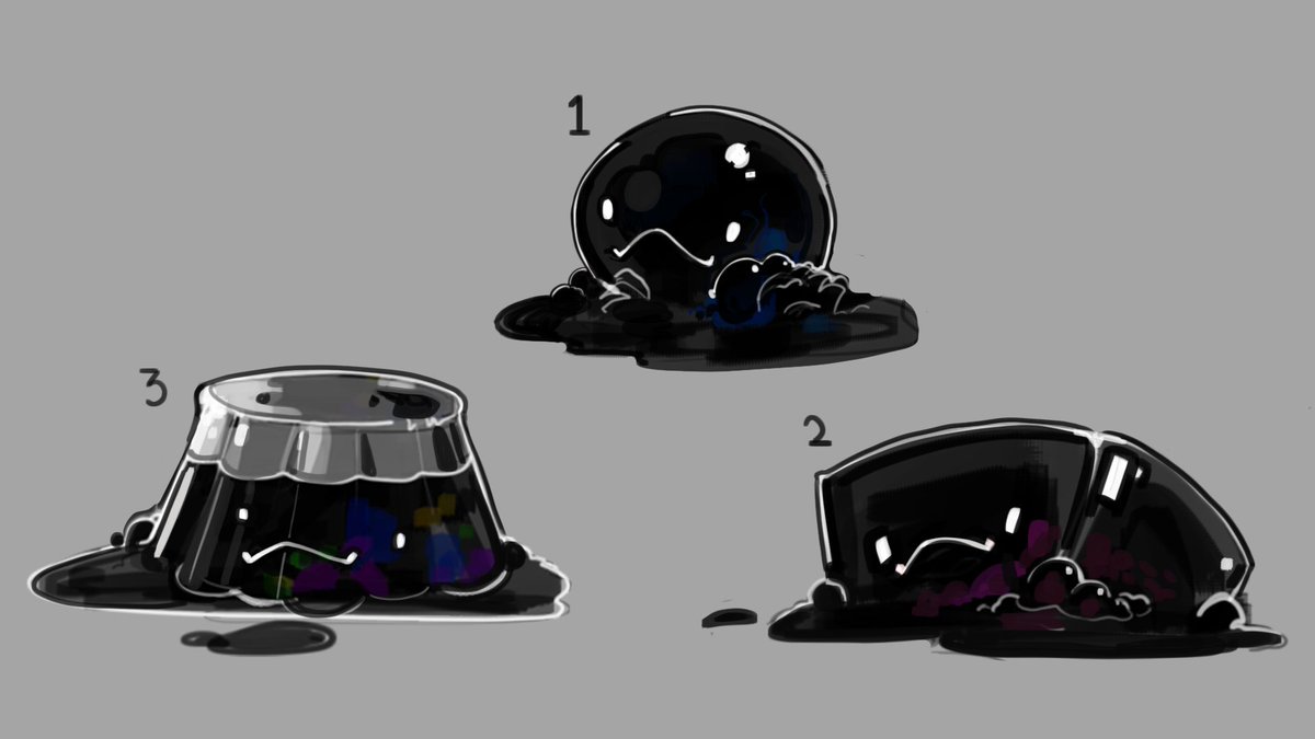 ArthurCandeland's tweet photo. Some Fan Item concepts, for @MortMort_ 's Kart Racer Prototypes, a Mariokart banana equivalent, The Tar Jar breaks on impact with the ground leaving a glob of tar as a hazard on the road. #conceptart #digitalart https://t.co/v3tmhkobcO