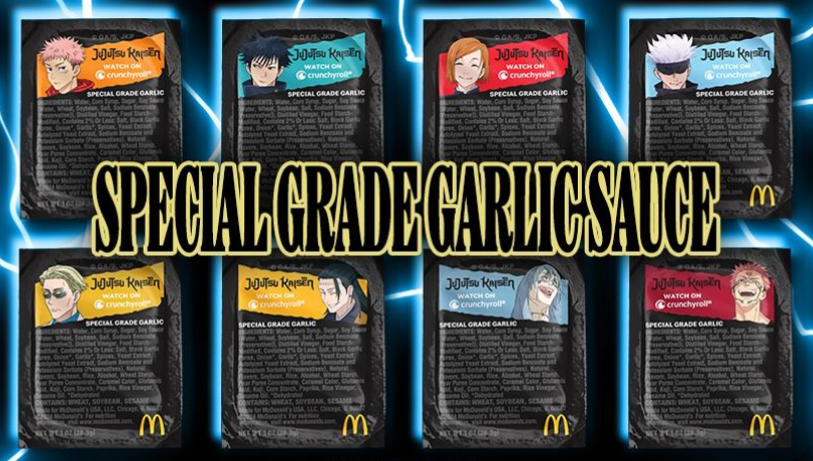 tdwgeek_'s tweet photo. Hey mate, what's wrong? You've barely touched your Jujutsu Kaisen special grade garlic sauce. https://t.co/VwNYEedmPr