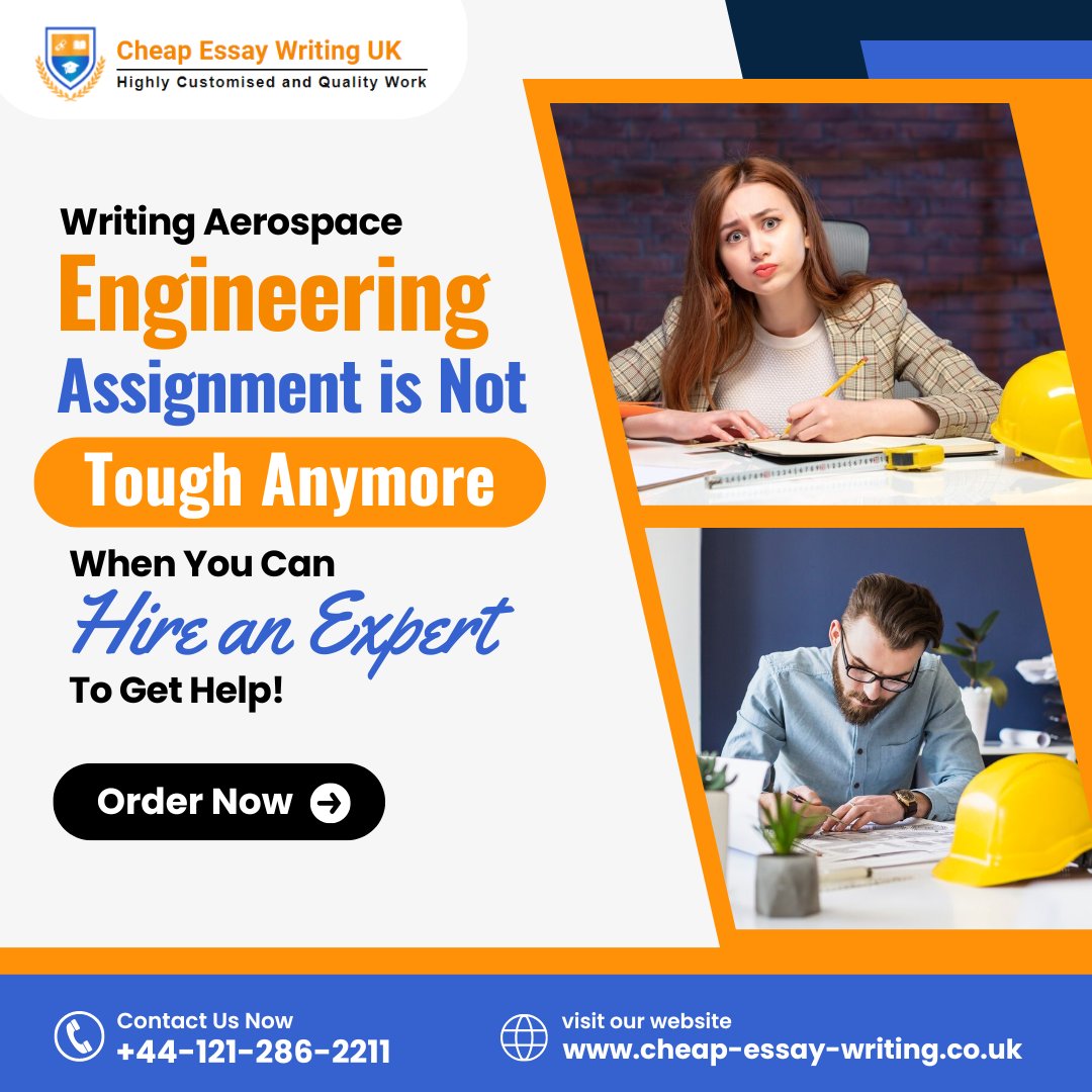 CheapEssaysUK's tweet image. Writing Aerospace Engineering Assignment is Not Tough Anymore When You Can Hire an Expert to Get Help!
👇 Contact Us 
📞 Mobile: +44-121-286-2211
🔗 Visit: cheap-essay-writing.co.uk/assignment-wri…
#AerospaceEngineering #AssignmentHelp #EngineeringAssignment #EngineeringStudent #Aerospace