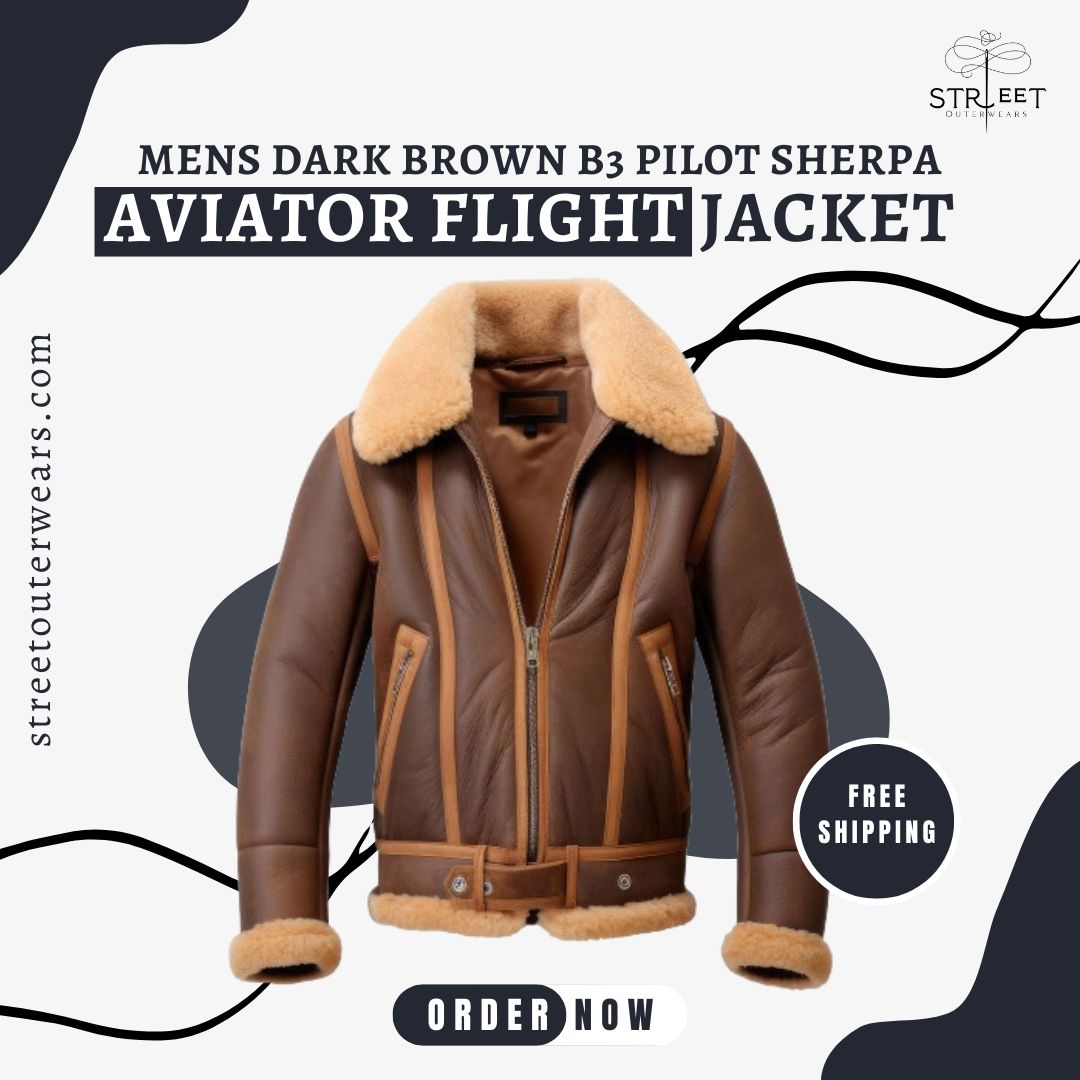 ST_Outerwears's tweet image. Command the skies with our Men's Dark Brown B3 Pilot Sherpa Aviator Leather Jacket. Ultimate warmth and classic style for every adventure. 🛩️🤎 

streetouterwears.com/products/mens-…

#StreetOuterwears #PilotJacket #SherpaAviator #LeatherStyle #ClassicLook #WinterReady
