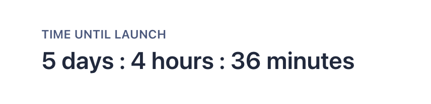 👀 About to launch my first product on <a href="/ProductHunt/">Product Hunt 😸</a> in: