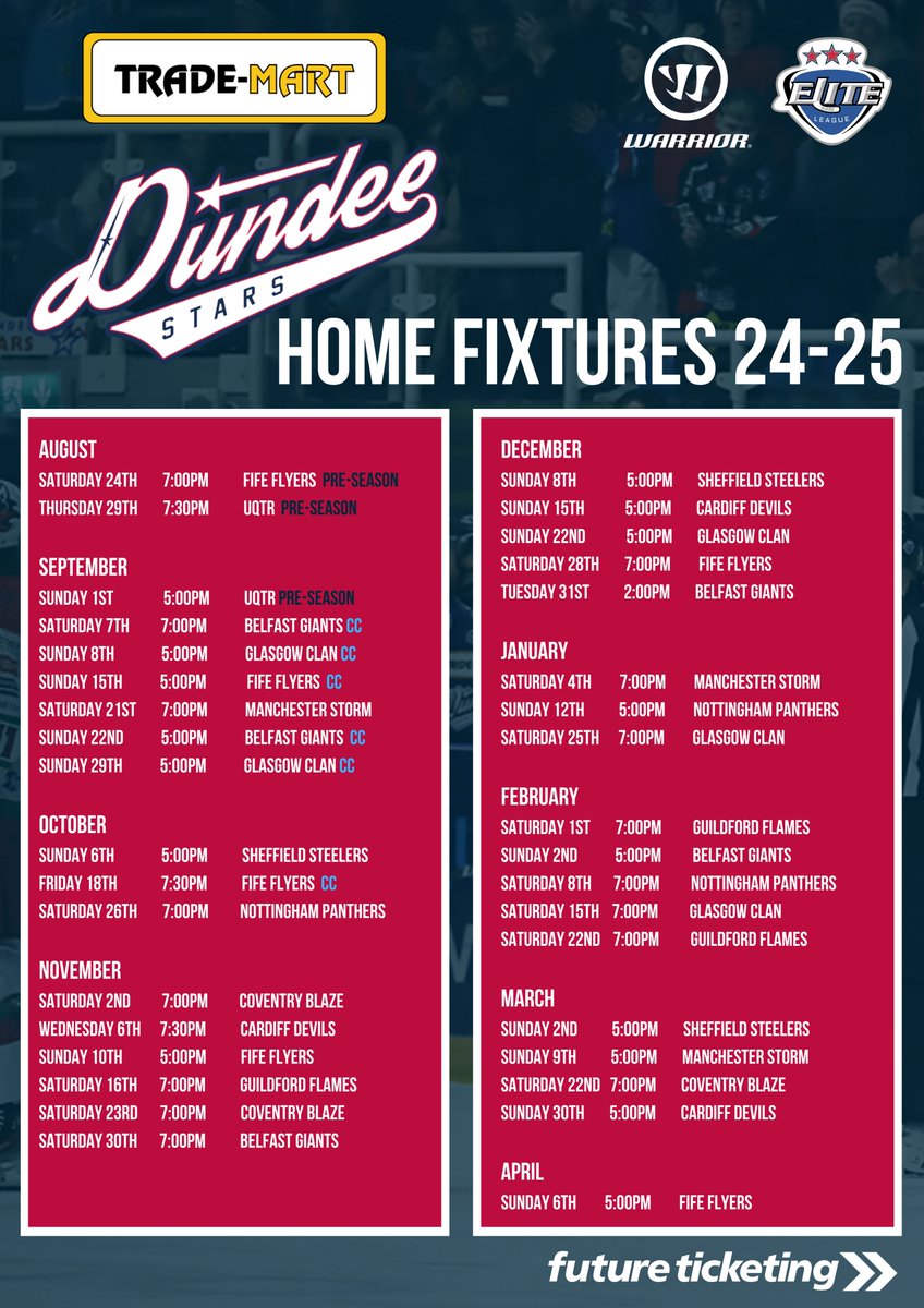 DundeeStars's tweet photo. 🤩 We can't wait to see you back at the Dundee Ice Arena soon for action on home ice

Which game are you most looking forward to coming to? #COYStars https://t.co/iNY7XCXVYx