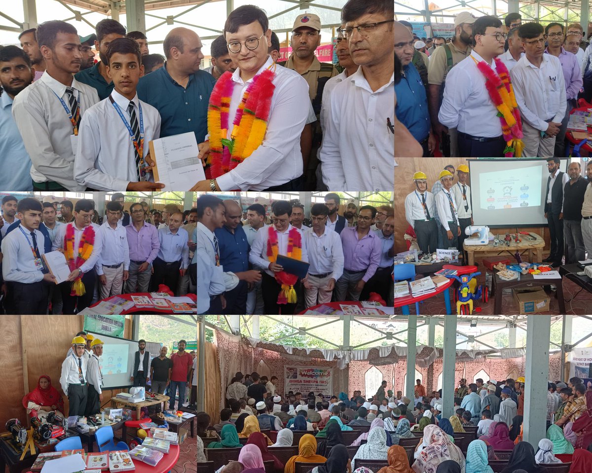 BaramullaCeo's tweet photo. Today at #BlockDivas #Salamabad Uri,@mingasherpa visited the edu. stall showcasing Vocational trades &amp; celebrating  #NEP2020 achievements, highlighting ongoing programs viz #ShikshaSaptah,#SampoornataAbhiyan, worthy DC also distributed Vocat. books among students
@SchoolEdujkut https://t.co/WqJU7mcng1