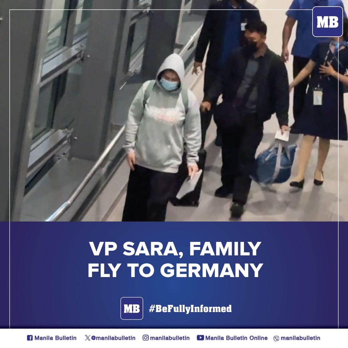 IamCharotism's tweet photo. Nauna pang umalis sa Philippine Area  of Responsibility si VP Sara Duterte kesa sa bagyo. Charot! https://t.co/wH7zzgjreJ
