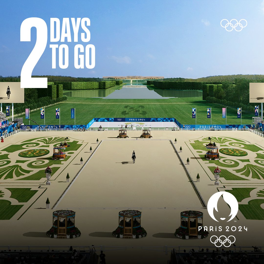 Olympics's tweet photo. 2️⃣ days remain until the Paris 2024 Opening Ceremony, though the first day of competition is already here! 😍

⚽🏉 There are football and rugby sevens matches this Wednesday. Are you ready to watch some Olympic action? 

#Paris2024 @Paris2024 https://t.co/vc0kba2Ewt