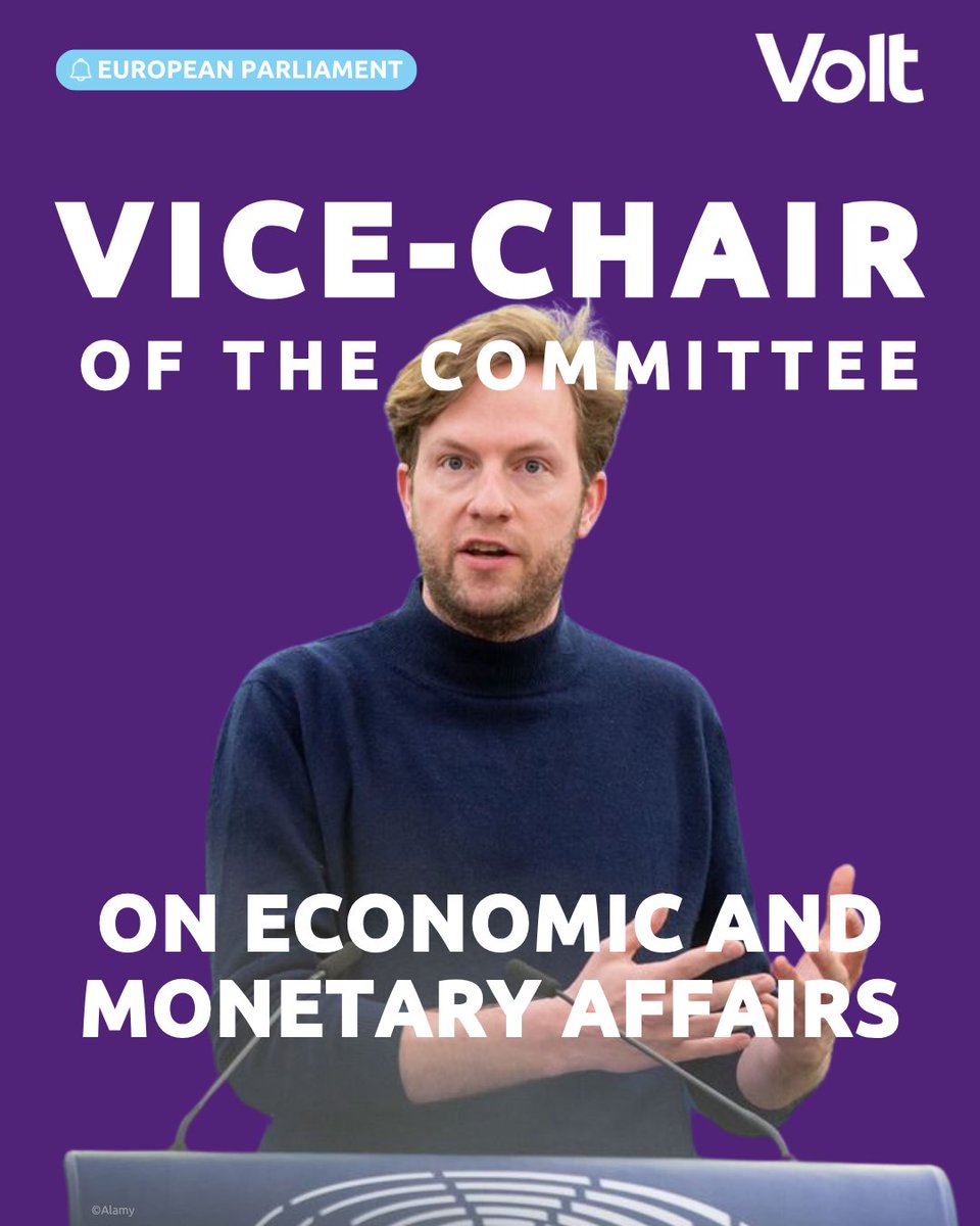 👀👀 Great news from the European Parliament! 🇪🇺 Read our press release here: loom.ly/PoXNCio

Our Volt MEP Nela Riehl was elected CHAIR of the Education and Culture Committee of the European Parliament! 🥳