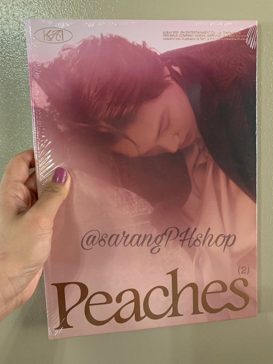 sarangphshop's tweet photo. WTS/LFB 

KAI PEACHES SEALED ALBUM 

PB version - Php 400 
Digipack version - Php 300 

DM or comment to avail. 

Rfs: decluttering 

Tags: KAI EXO https://t.co/PDakdgxEJA