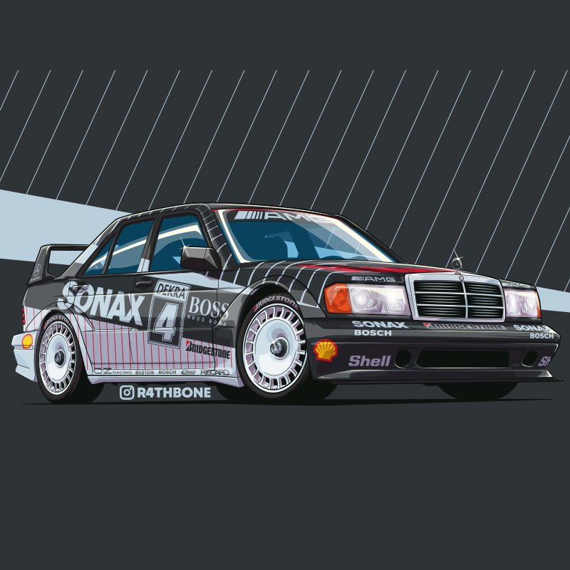 R4THBONE's tweet photo. Had fun drawing these classic 80βs/90βs @DTM @MercedesAMG. Which livery is more iconic?
#illustration #illustrator #ClassicCars #DTM #Mercedes #AMG #MercedesAMG #190E #190evolution https://t.co/dTOPKslyoo