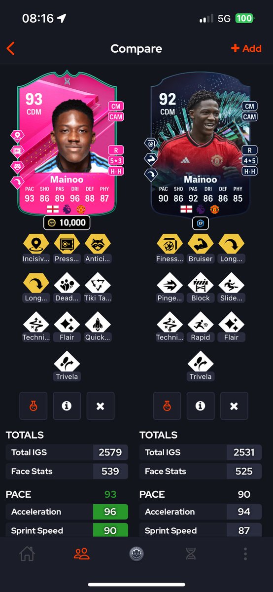 FUT_Diop's tweet photo. HELP… PLEASE

Really struggling to decide on whether to do Mainoo or not as i already have his tots card. It is slightly better of course but do I evo someone else instead? 🤔 https://t.co/cCfpkdU8g5