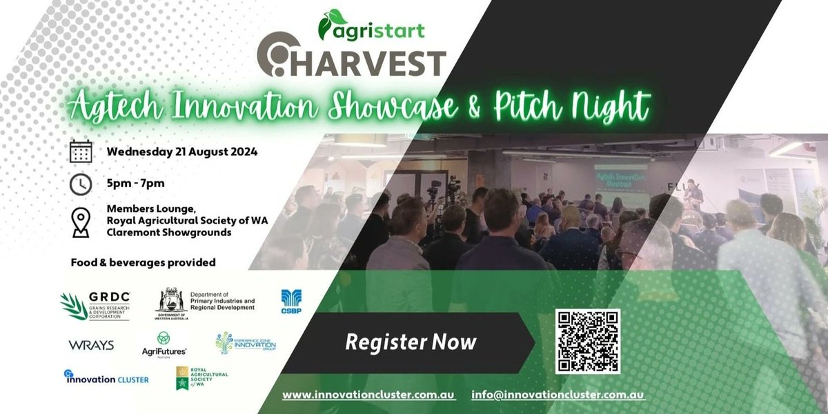 Join us at the Agtech Innovation Showcase, an expo-style networking event where you'll discover the forefront of Agtech innovation. 

Witness as start-ups and SMEs unveil their unique innovations and pitch for investment opportunities.

Book now - loom.ly/H2dJc90