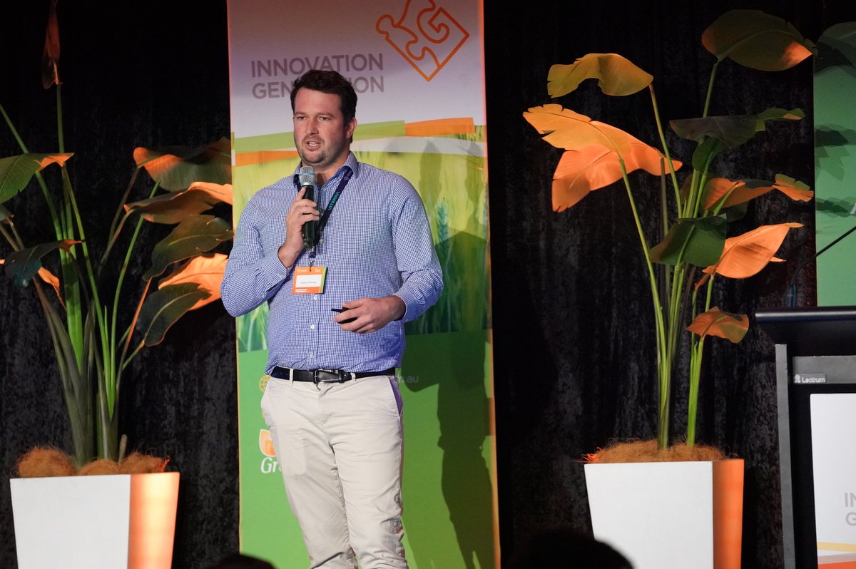 RabobankAU's tweet photo. From building personal brand, to addressing ag’s role in global climate change and leveraging technology to enhance on farm productivity, it has been a packed agenda for day 1 at @InnovGeneration to be capped off with a fun filled trivia night hosted by John Deere. #IG24 https://t.co/ntVTBLljzQ