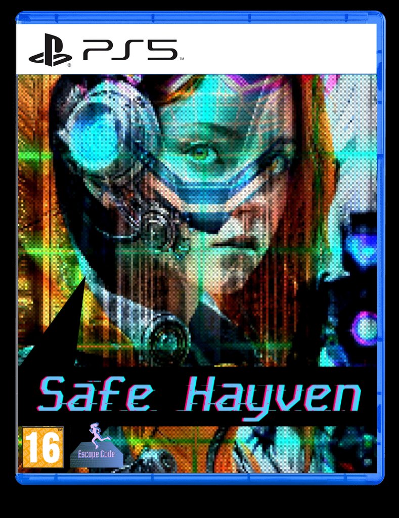 Escapecode_'s tweet photo. PS5 mock-up. I would love to have Safe Hayven as a physical at some point 😁 #ps5 #safehayven #physicalmedia #platformer #limitedrun #playstation #cyberpunk #escapecode #videogame https://t.co/lP3TbHCNJV