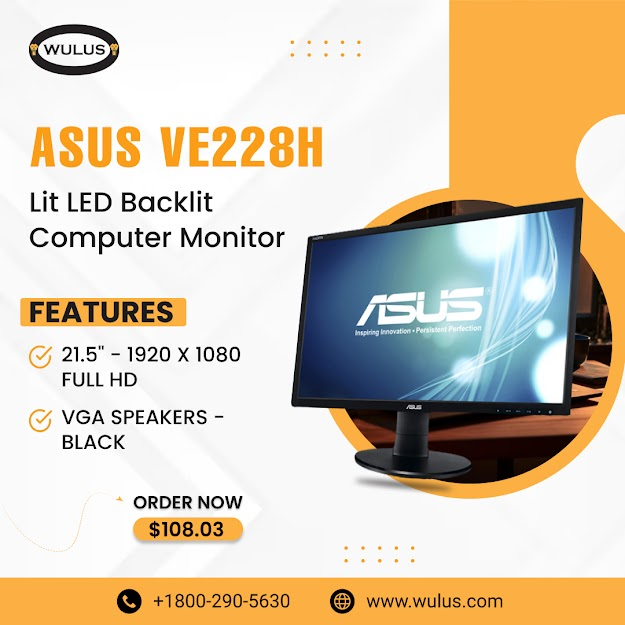 wulusglobal's tweet image. ASUS VE228H Back-Lit LED Backlit Computer Monitor

Whether you&apos;re working, gaming, or binge-watching your favorite shows, the ASUS VE228H offers stunning visuals with vibrant colors and crisp details.

🔗 Shop now: bit.ly/3WAoZxy

#ASUS  #ASUSMonitor #LEDdisplayscreen