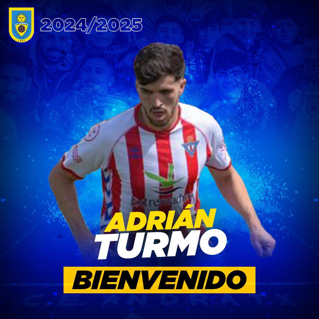 🔵🟡🚨FICHAJE:

*ADRIÁN TURMO* 

Joven jugador mallorquín de 23 años. Salió siendo Juvenil de la isla para jugar en Girona FC, y posteriormente en Córdoba FC, Don Benito  y el último año en el Grupo I de 2RFEF en el CD Covadonga.

¡Bienvenido a Sa Plana! 💪🏼⚽️

#TornamASomiar