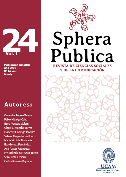 Ya está online el Vol 1, Núm 24 de Sphera Publica que estrena varias novedades en la revista:

- Límite de 12 artículos por año
- URI gestionado por el Handle del Repositorio de <a href="/UCAM_Biblioteca/">UCAM Biblioteca</a> 
- Mejor puntaje en Latindex 2.0 (37 de 38 criterios)

LINK: sphera.ucam.edu/index.php/sphe…