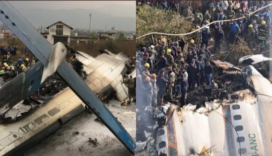 NIMEZ__'s tweet photo. 🚨WATCH :Moments before Plane crashes at the Tribhuvan International Airport in Nepal's Kathmandu.

▪︎19 people were on board.
▪︎Highly unfortunate Incident.

#kathmandu #nepali #nepalnow https://t.co/8UagEyQaO2