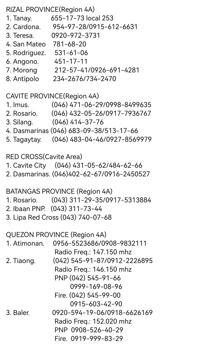 kyeownui's tweet photo. ‼️ RT TO SPREAD ‼️

EMERGENCY HOTLINES (RESCUE) from Atty. Leni Robredo

• Metro Manila: 
1. San Juan City.         238-43-33
2. Paranaque City.       829-09-22
3. Muntinlupa City.      925-43-51
4. Valenzuela City.     292-14-05/0915-2598376 https://t.co/nG48zzJvjx