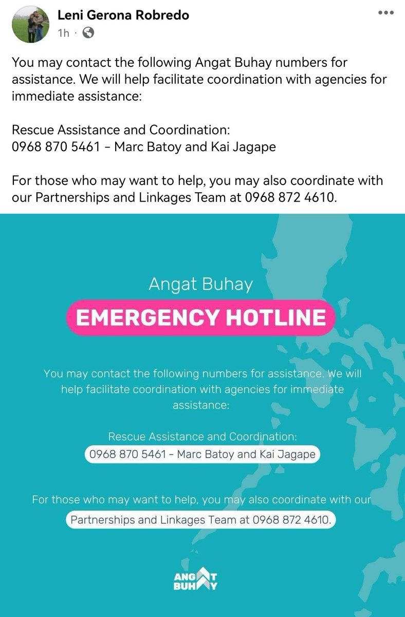 kyeownui's tweet photo. • Angat Buhay numbers for assistance 

Rescue Assistance and Coordination:
0968 870 5461 - Marc Batoy and Kai Jagape

For those who may want to help, you may also coordinate with our Partnerships and Linkages Team at 0968 872 4610. https://t.co/46RgHF6Tfl