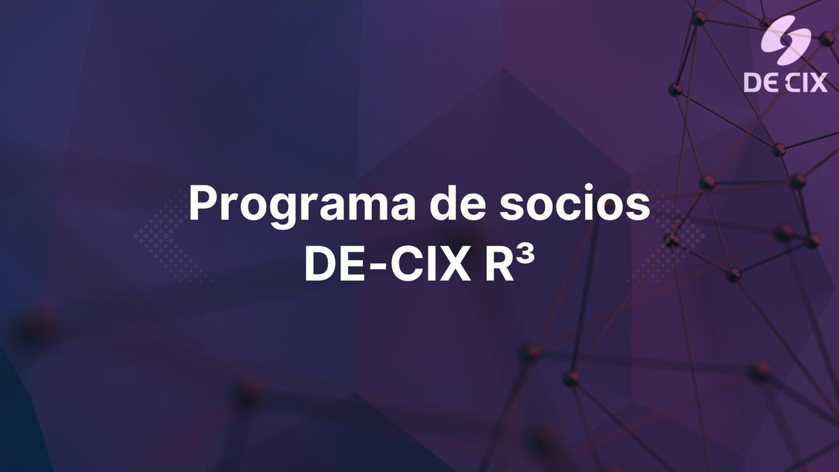 ¿Quieres formar parte de #DECIX? 🙌🏻  
🚀 Nuevas oportunidades de #negocio 
🌐 #Tecnología e #innovación de referencia 
💡 Comunidad de expertos  

➡ Descubre nuestro programa para socios: bit.ly/3ufHngJ   

#interconexión #partners #partnership