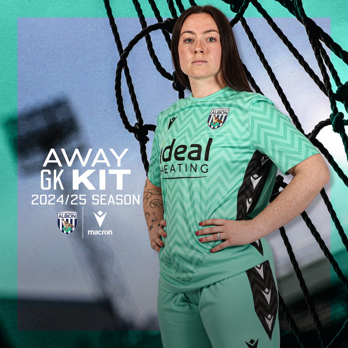 WBA's tweet photo. Introducing your 2024/25 away goalkeeper colours! 🧤

Shop your GK kit here! 👇

#WeAreAlbion #BecomeYourOwnHero