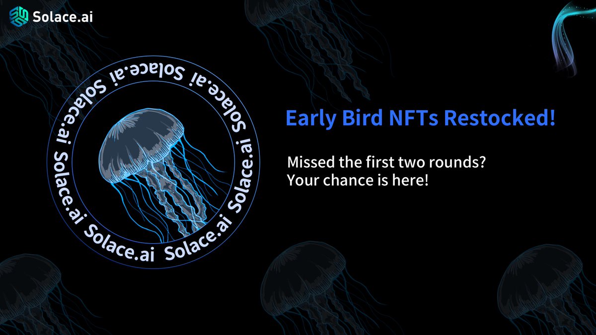 ‼️
You won’t believe it—our third round of tasks is already here! 
To meet the demand from our dedicated followers, we’re releasing additional Early Bird NFTs. This is a fantastic opportunity for early participants! 
First come, first served!