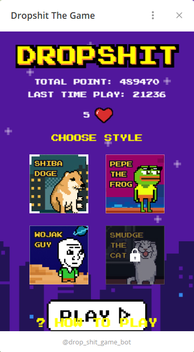 🚀 The update is complete, and you can now enjoy #DROPSHIT again!

🎮 Play DROPSHIT now: 
🔗 t.me/drop_shit_game… 

⚠️ If it's not working, please leave the DROPSHIT group and rejoin using the link above. 🔄

#DROPSHIT #GamingUpdate #PlayNow $DROP #TON #TONGAME #P2E