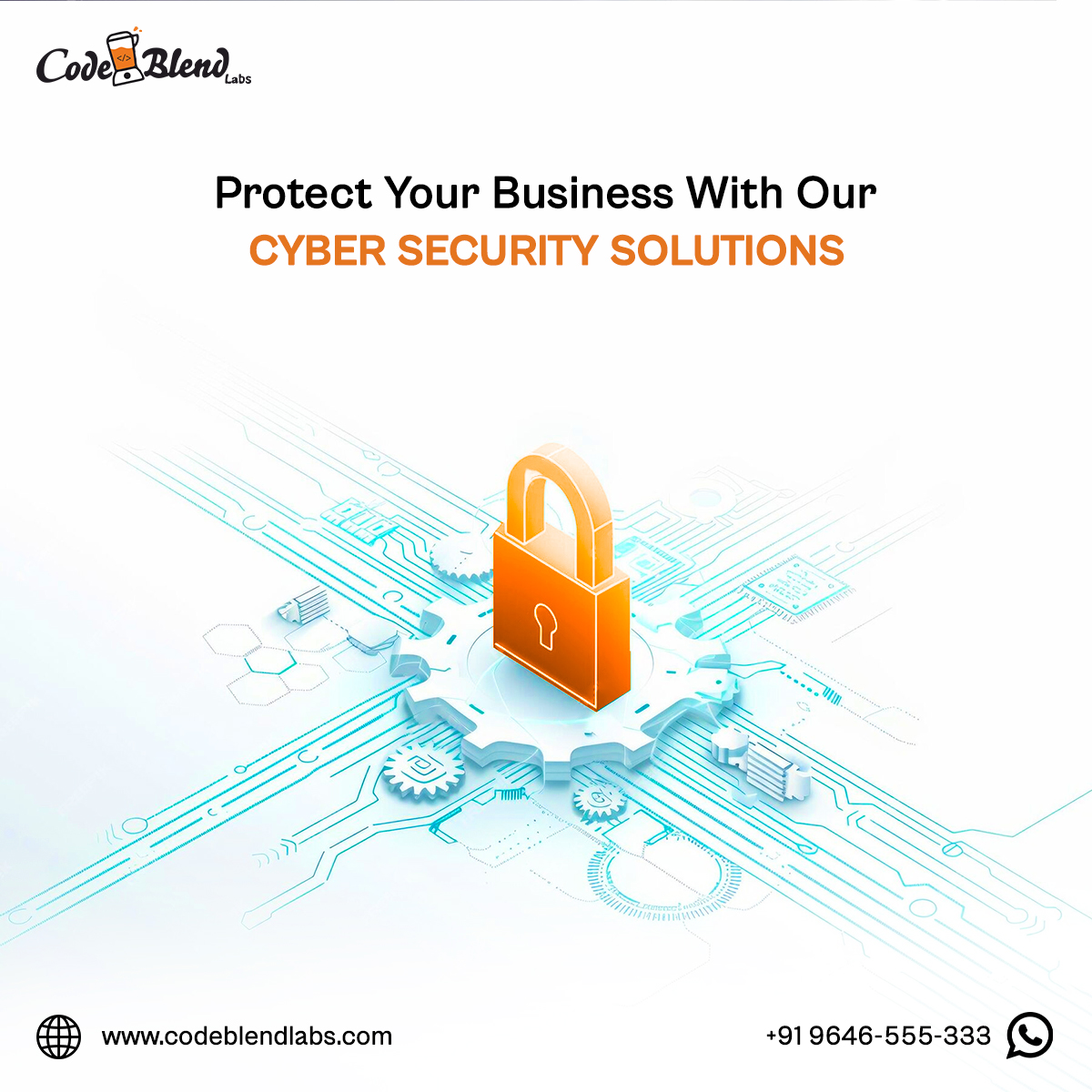 Codeblendlabs's tweet image. Don't let cyber threats compromise your business. Let #Codeblendlabs helps you to secure and protect your business with our cyber security solutions.
👉 DM us or give us a call at +91 9646555333 to discuss your requirements. #codeblend #codeblendlabsteam #cybersecurity #expert