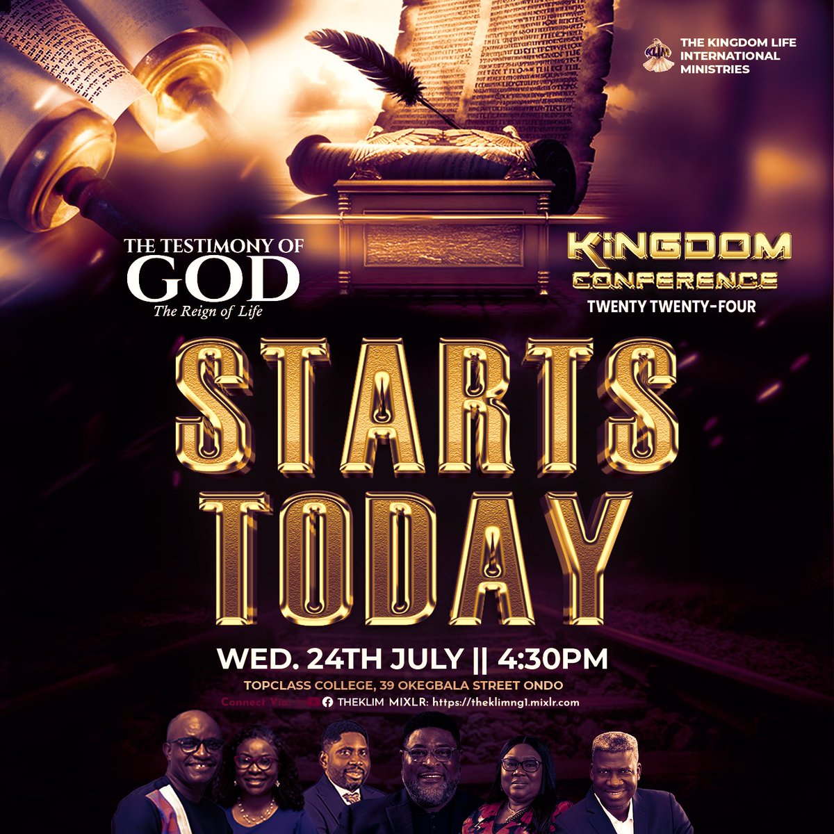 TheKlimNg's tweet photo. #KCON24
#STARSTODAY
Yaay! The wait is over! The so-much talked-about KCON'24 is here! We bless our God for bringing this prophecy to bare! Come 4:30PM TODAY, Kingdom Conference 2024 will kick start!
The cloud is heavily pregnant with all the deliverables of God's kingdom! https://t.co/RLekspTKqC