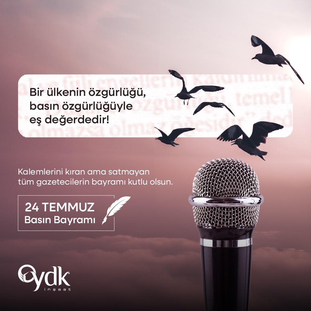 YDK_Insaat's tweet photo. #24temmuzbasınbayramı https://t.co/CodKu0Q9us
