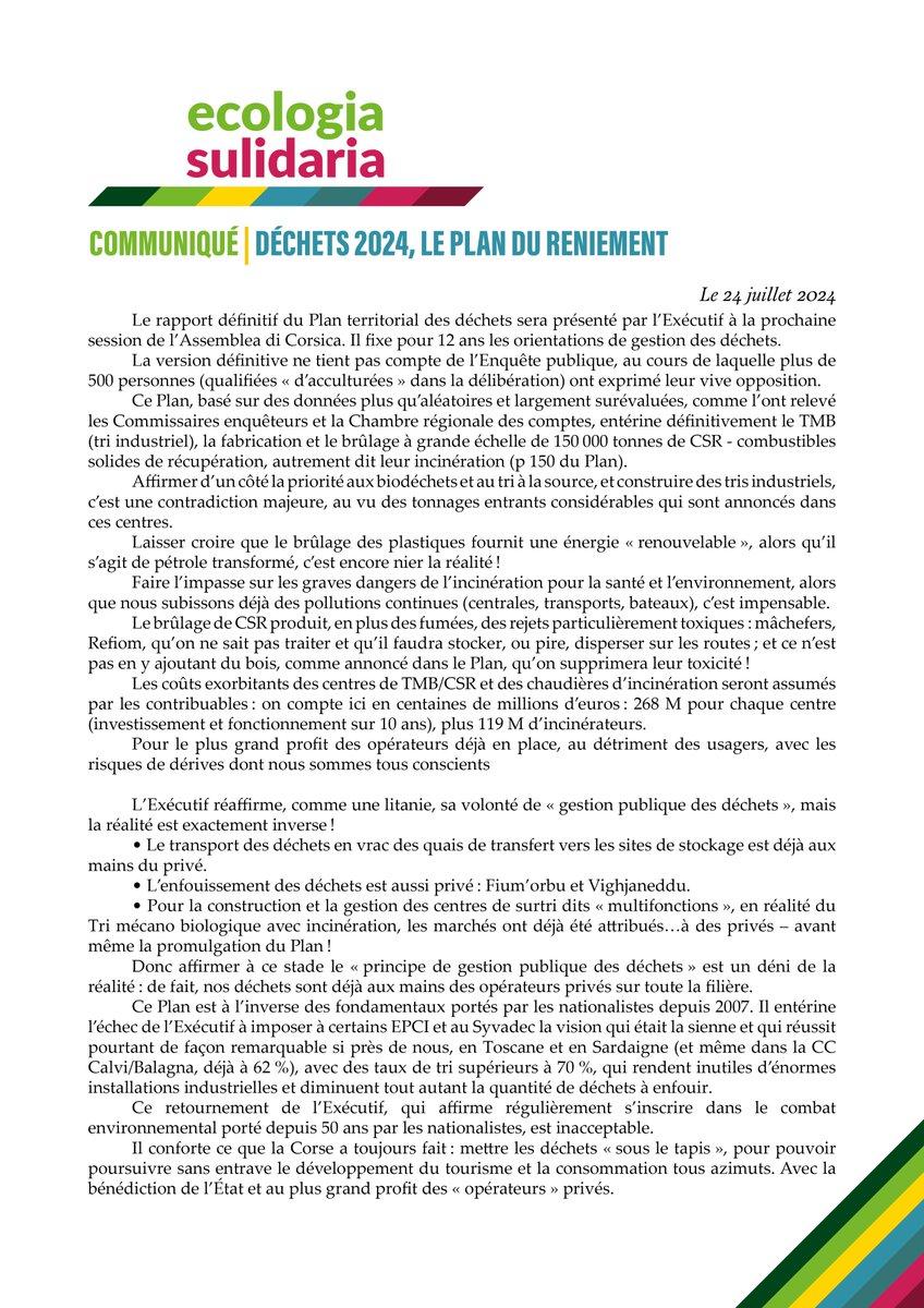 ESulidaria's tweet photo. Déchets : le plan du reniement… https://t.co/VbzzqN3i2m