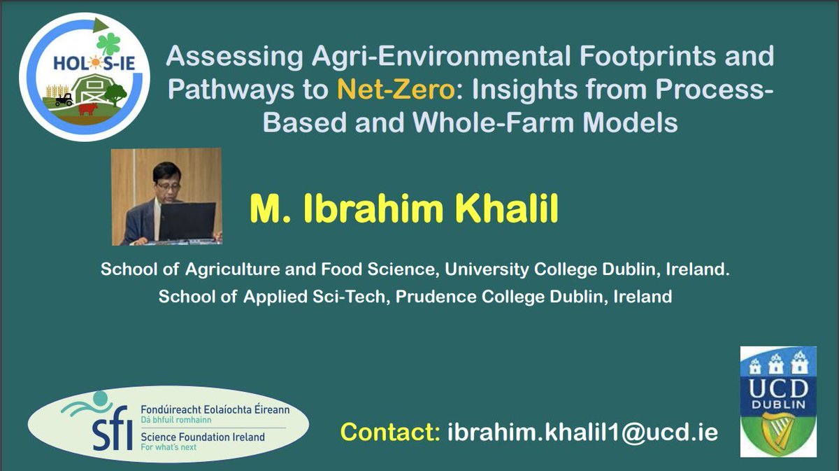 🎤 Exciting talk by Dr. Ibrahim Khalil on process-based vs. whole-farm models at @EJPSoil Annual Science Days 2024! 🌱 He emphasized HOLOS-IE 🌐 buff.ly/46hdoq5. Check out his slides available online! buff.ly/3Yba0ew📊 <a href="/SoilScience/">Soil Science</a> <a href="/agriculture_ie/">Dept of Agriculture, Food and the Marine</a> @scienceirel