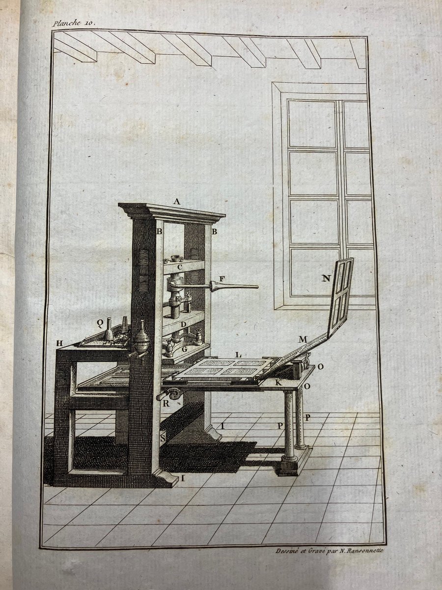 SpColl_KULeuven's tweet photo. Besides our extensive reference collection on #bookhistory (> 75,000 titles), our heritage collection also includes works on this theme. E.g.: ‘Traité de l'imprimerie’, printed in 1798-1799 (R3B4161, provenance Henri Omont). #rarebooks #tomorrowsresearch https://t.co/dL3Ufvczoe