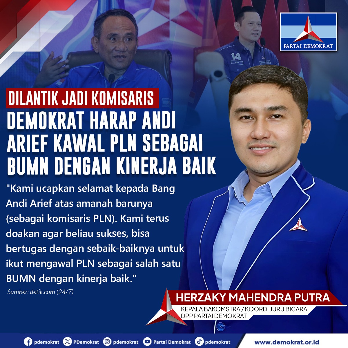 PropertyTaja's tweet photo. Amin semoga amanah untuk perbaikan ny harapan rakyat bersama Demokrat S14P https://t.co/49a0oGg8lz