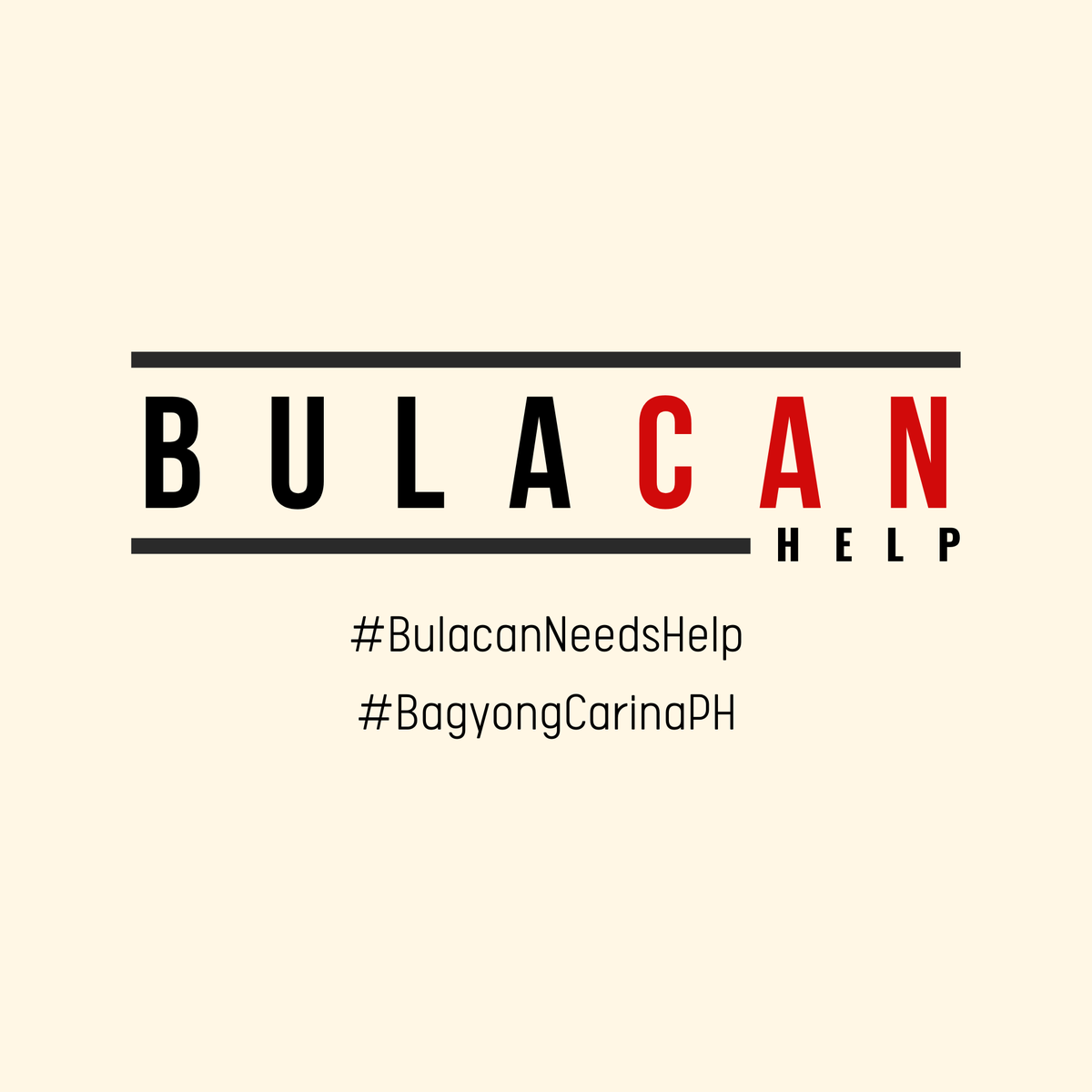 BulaCANHelp's tweet photo. ‼️ CALL FOR DONATIONS ‼️ 📣 ⛈ 

Dala ng patuloy na hagupit ng #CarinaPH, ang BulaCAN Help ay nagsagawa muli ng isang donation drive upang makatulong sa mga apektadong komunidad ng Bulacan. Kami ay kasalukuyang nakikipag-ugnayan sa mga bayan ng Hagonoy, Calumpit, at Bulakan. https://t.co/jV3RNLb1MR