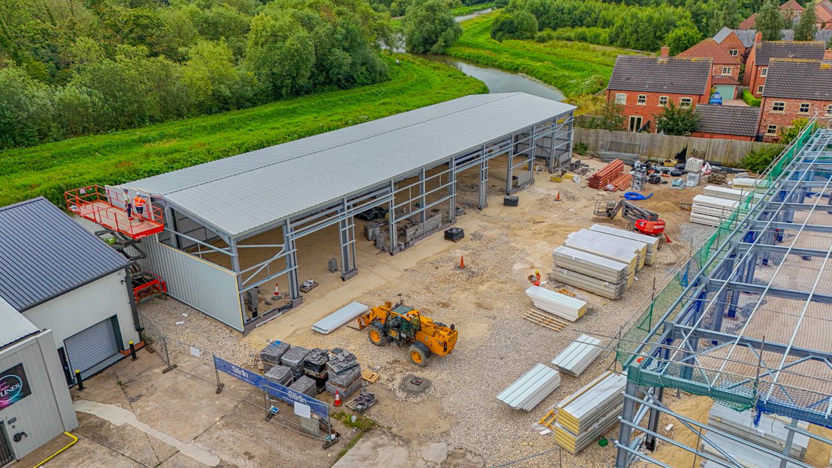 An elevated view of our commercial project in Lincoln: Witham Enterprise Park! 📸

We're delivering 11 industrial units on this prominent site on Newark Road, which will create a new business community in a prime location close to the city centre. 📍

👉 bit.ly/45ZNkz0