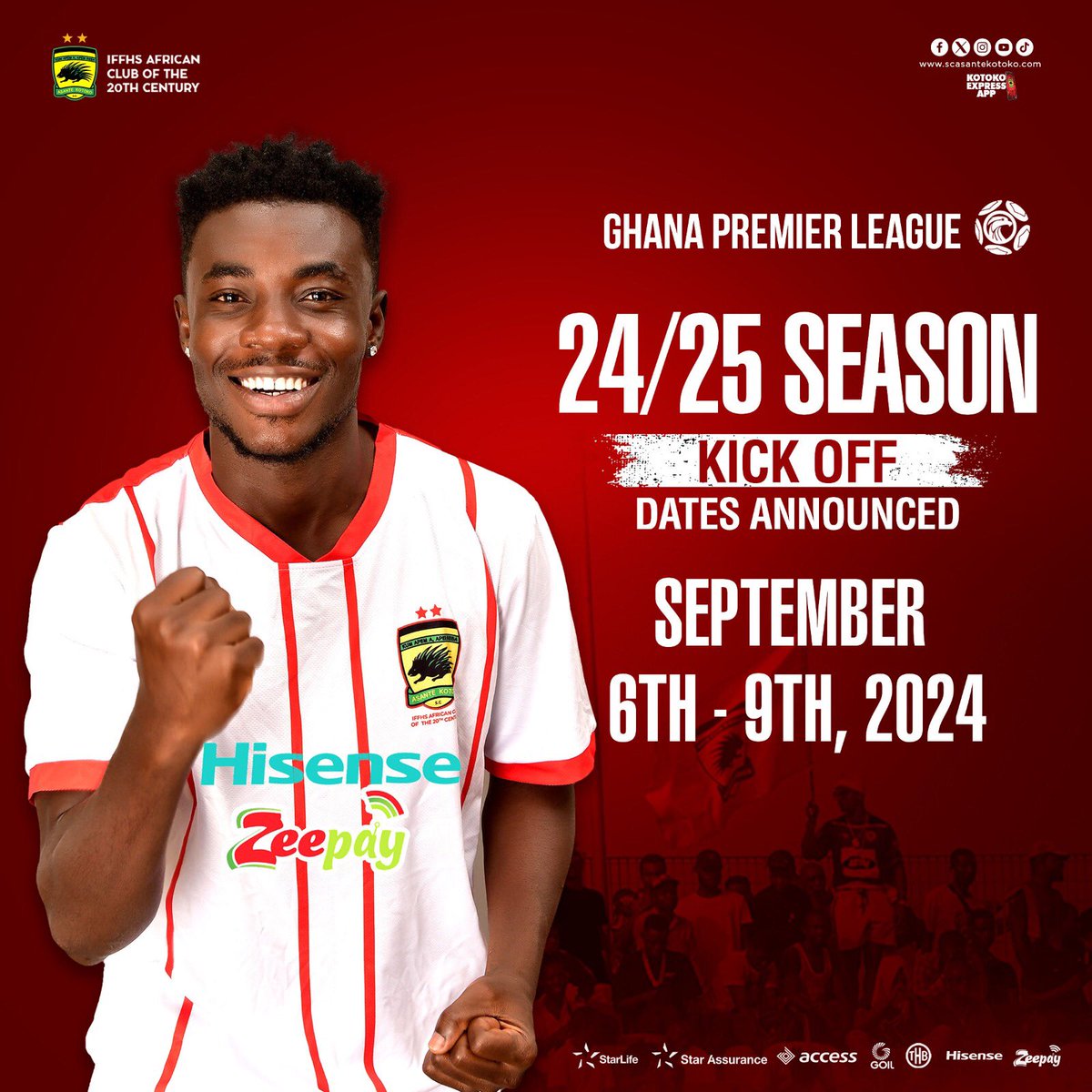 AsanteKotoko_SC's tweet photo. Let's get interactive. Please share with us the team you would wish we would play first on the opening weekend of the new season. 

#AKSC #Fabucensus #Kotoko4All https://t.co/gbzQwK4ORi