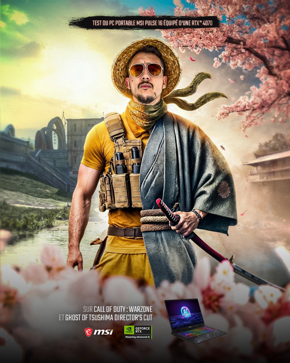 CHOWH1_'s tweet photo. Le retour du guerrier !

Premier live après l'opération et avant dernier live avant les vacances. On part tester le PC Portable MSI Pulse 16 équipé d'une NVIDIA® GeForce RTX™ 4070 🔥

https://t.co/PdSuWFJjk6

Collaboration commerciale avec @msifrance &amp; @NVIDIAGeForceFR I #RTXOn https://t.co/xcpU8YrnYu