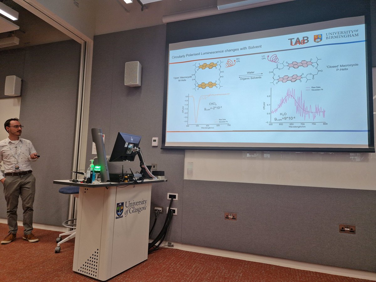 RSC_MASC (@rsc_masc) on Twitter photo Starting off our second day with <a href="/DenisHartmann/">Dr Denis Hartmann</a> from <a href="/TABarendt/">Timothy A. Barendt</a> talking about PDI macrocycles for molecular electronics and host-guest chemistry! #ECRMASC2024 Starting off our second day with <a href="/DenisHartmann/">Dr Denis Hartmann</a> from <a href="/TABarendt/">Timothy A. Barendt</a> talking about PDI macrocycles for molecular electronics and host-guest chemistry! #ECRMASC2024