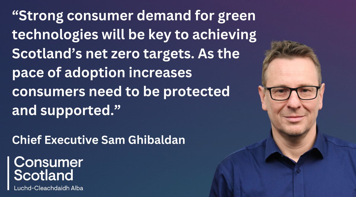Consumer Scotland is to investigate consumer protections in the green home heating market to help consumers decarbonise and improve energy efficiency.

We have issued a call for information to gather evidence on existing practices.

Read more: bit.ly/3SJ3Te7