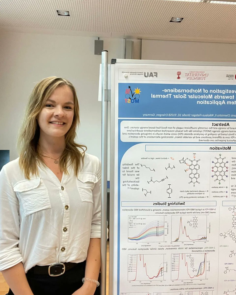 Some MOST posters at the "Women in Science" Symposium in Erlangen. 🌞

#research #researchgroup #solarthermal #solar #solarpower #solarenergy #solarenergy☀️  #electrochemistry #electrochemical #chemistry #chemistrylaboratory #chemist #conference #poster