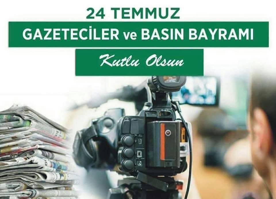 Değerli yerel ve ulusal basın mensuplarımızın, #24Temmuz Gazeteciler ve Basın Bayramı’nı tebrik ediyor,meslek hayatları boyunca başarılarla dolu nice yıllar diliyorum.