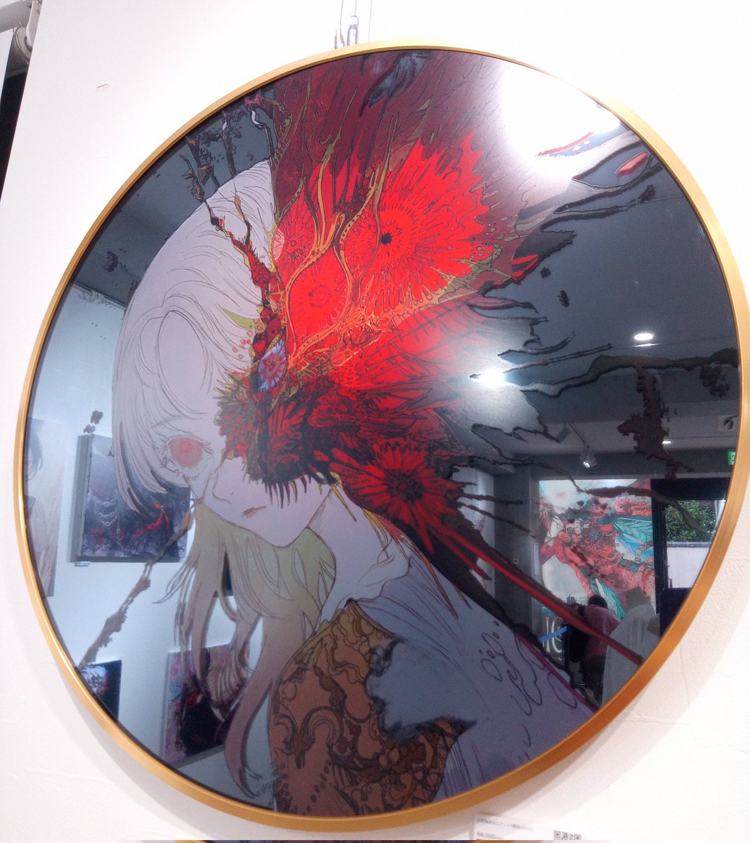 Akira_dormiR's tweet photo. MON先生の個展滑り込み入場！緻密な描き込みをじっくり見られて嬉しい……多様な素材を使った表現に感服しきり

#SIGNAL414 https://t.co/oHWtF3t7xO